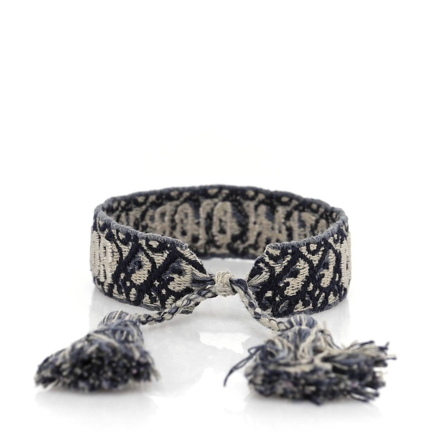 Christian Dior Woven Cotton J'Adior Friendship Bracelet Navy 3 of 3