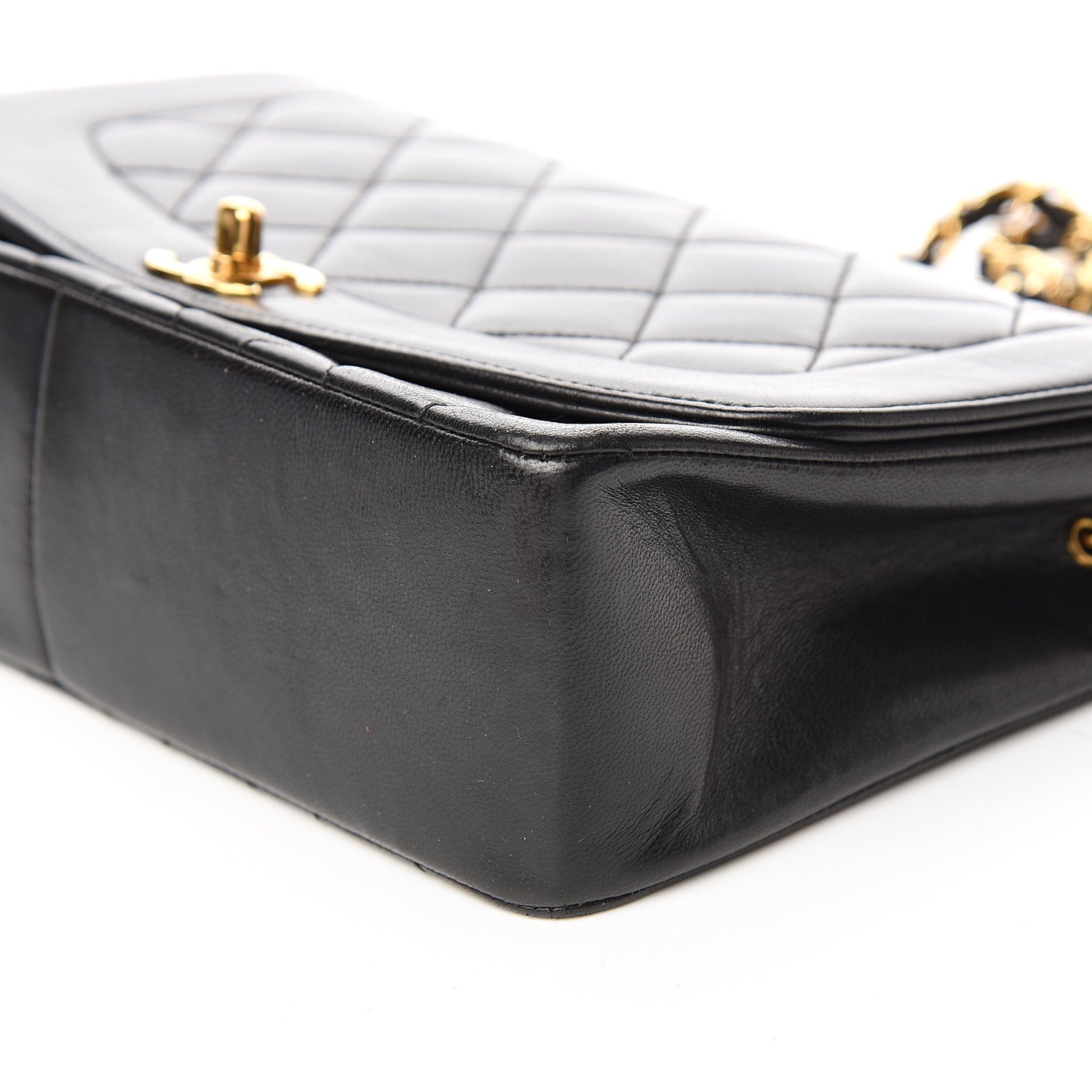 Chanel Lambskin Quilted Medium Single Flap Black 11 of 12
