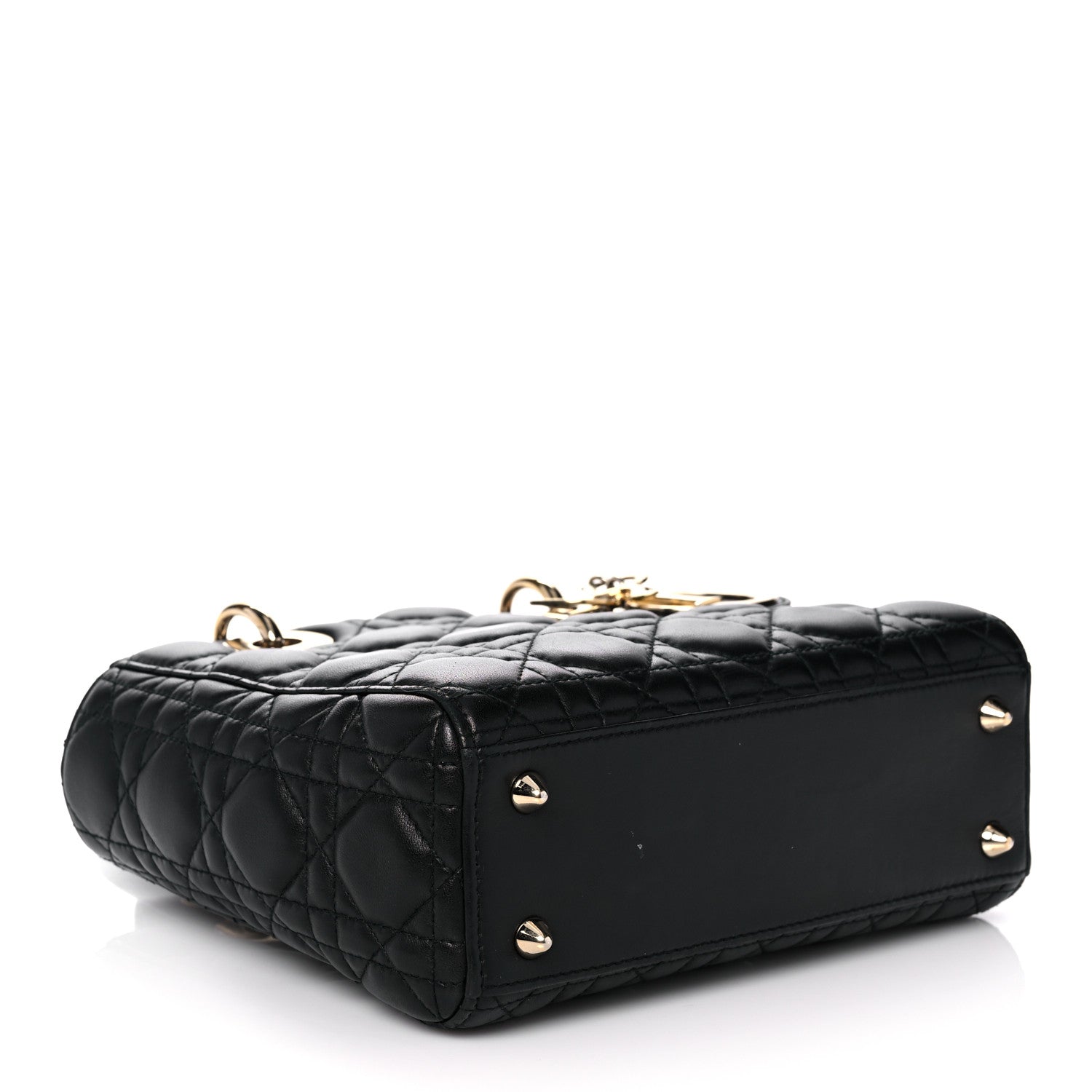 Christian Dior Lambskin Cannage Small Lucky Badges My Lady Dior Black 4 of 17