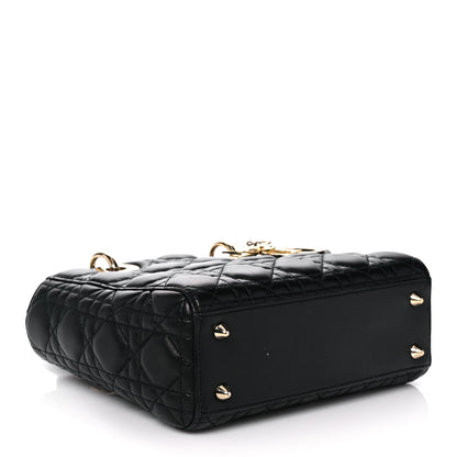 Christian Dior Lambskin Cannage Small Lucky Badges My Lady Dior Black 4 of 17