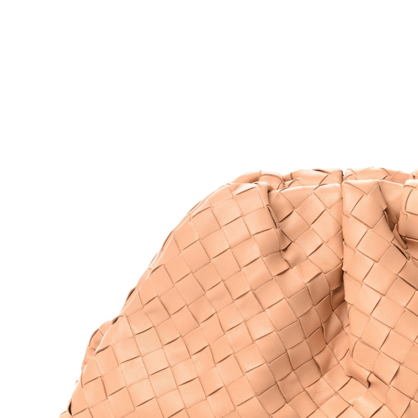 Nappa Maxi Intrecciato The Pouch Oversized Clutch Almond