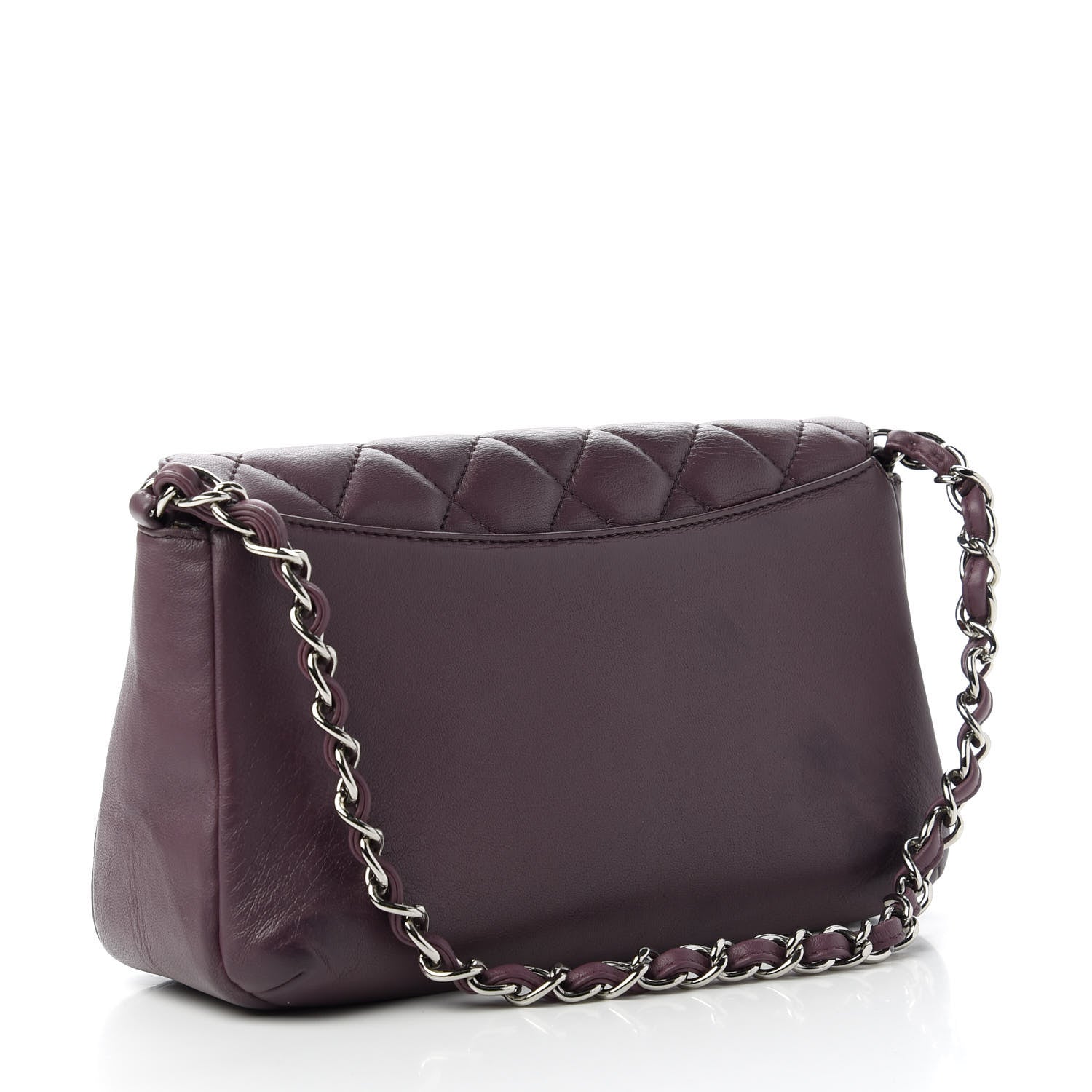 Chanel Lambskin Quilted Small Accordion Flap Light Purple 3 of 10