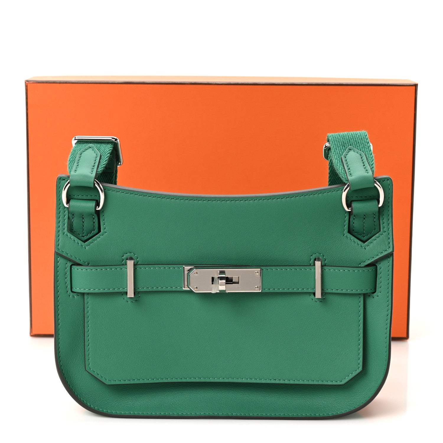 【HERMES 】『美品』『希少ヴィンテージ』『ユニセックス』 Hermes Swift Mini Jypsiere Vert Vertigo 1835226 – FASHIONPHILE