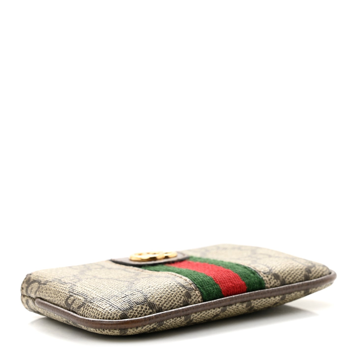 GG Supreme Monogram Web Ophidia Key Case  Beige New Acero