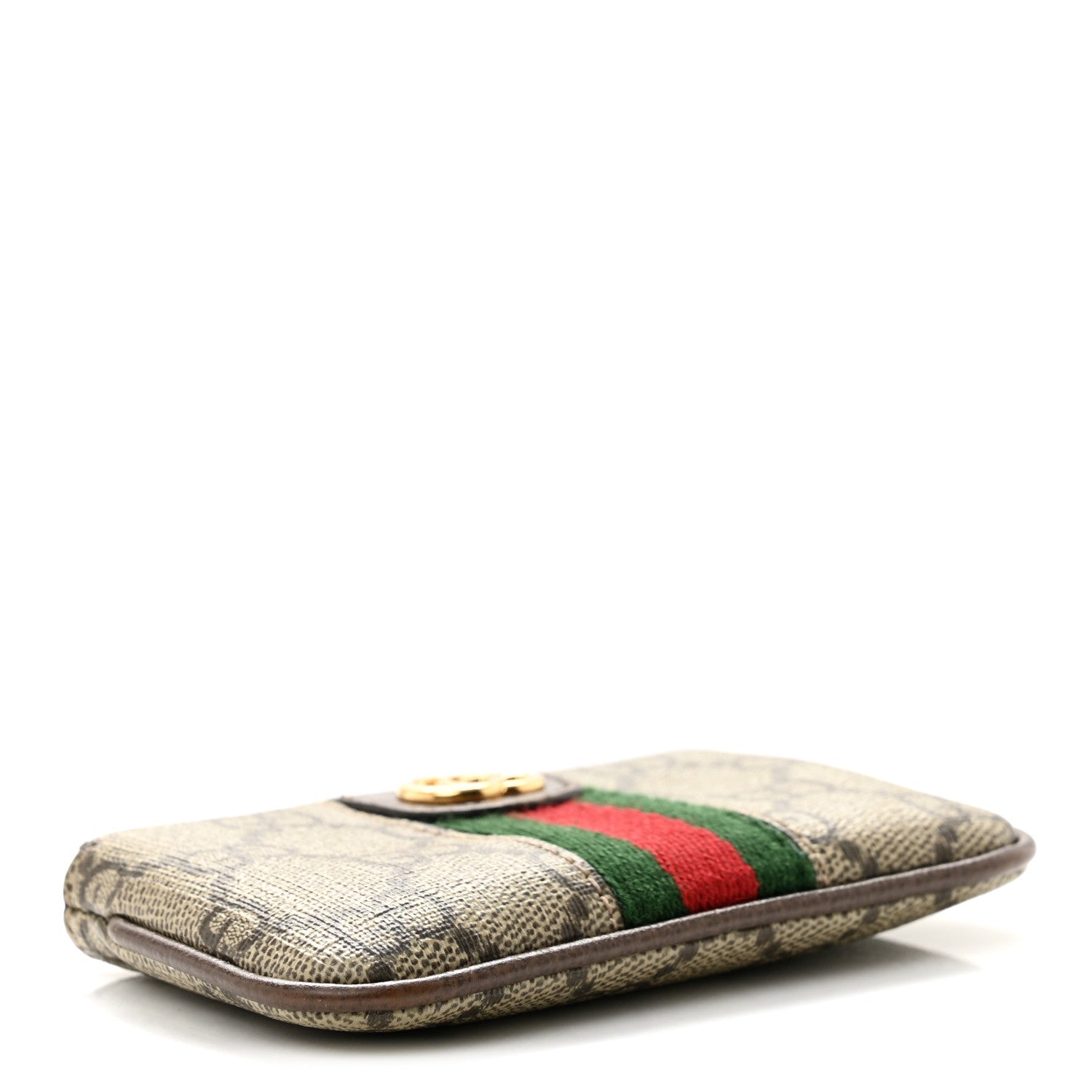 Gucci GG Supreme Monogram Web Ophidia Key Case  Beige New Acero 4 of 8