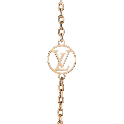 Louis Vuitton Crystal Trunkies Pendant Necklace Gold 5 of 7