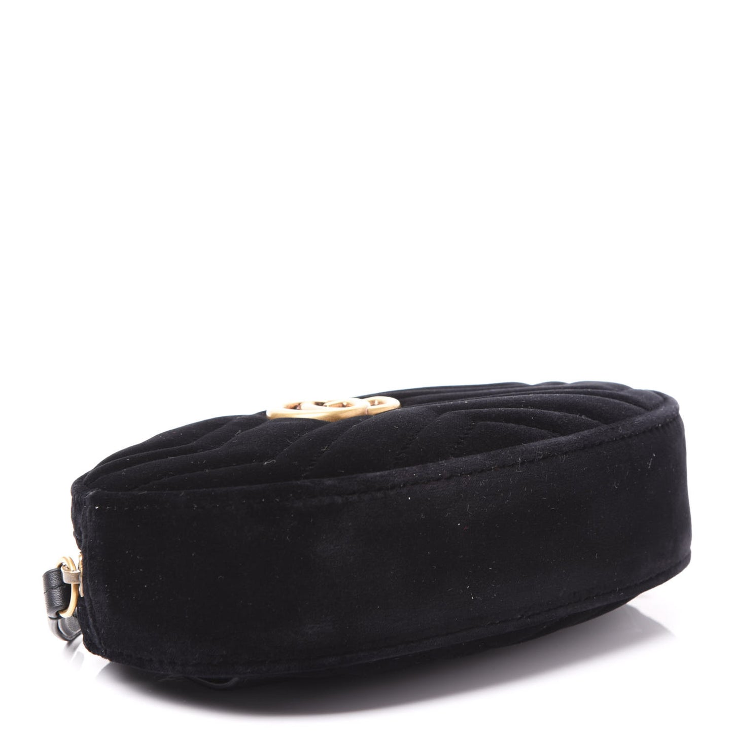 Velvet Matelasse GG Marmont Belt Bag 95 38 Black