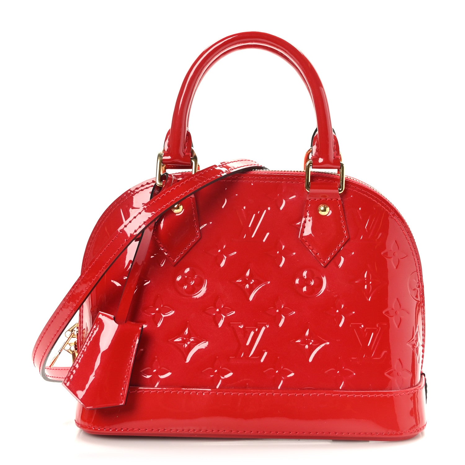 Louis Vuitton Vernis Alma BB Cherry 1 of 8