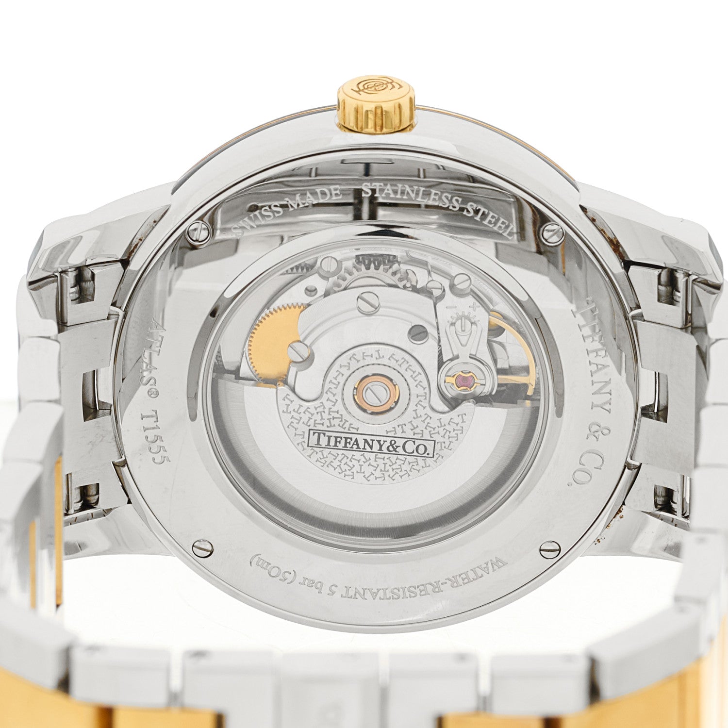 Tiffany Stainless Steel 18K Yellow Gold 42mm Atlas Automatic Watch 4 of 4