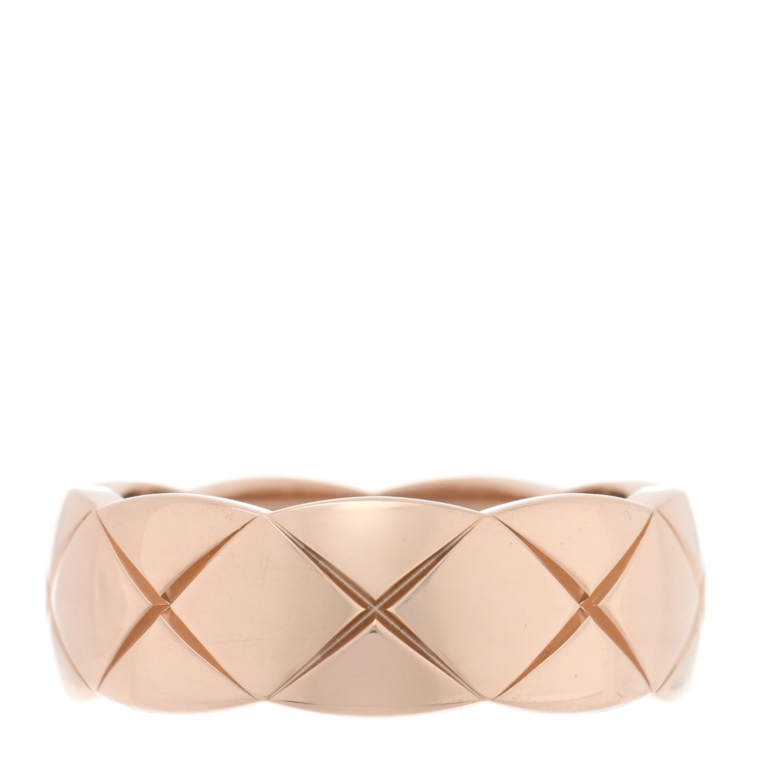 Chanel 18K Beige Gold Small Coco Crush Ring 52 6 1 of 4