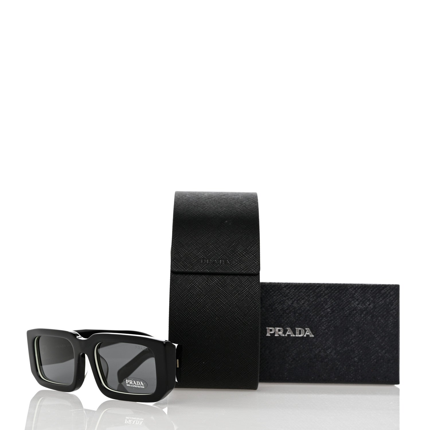 Prada Acetate Symbole Sunglasses SPR 06Y Black 8 of 8
