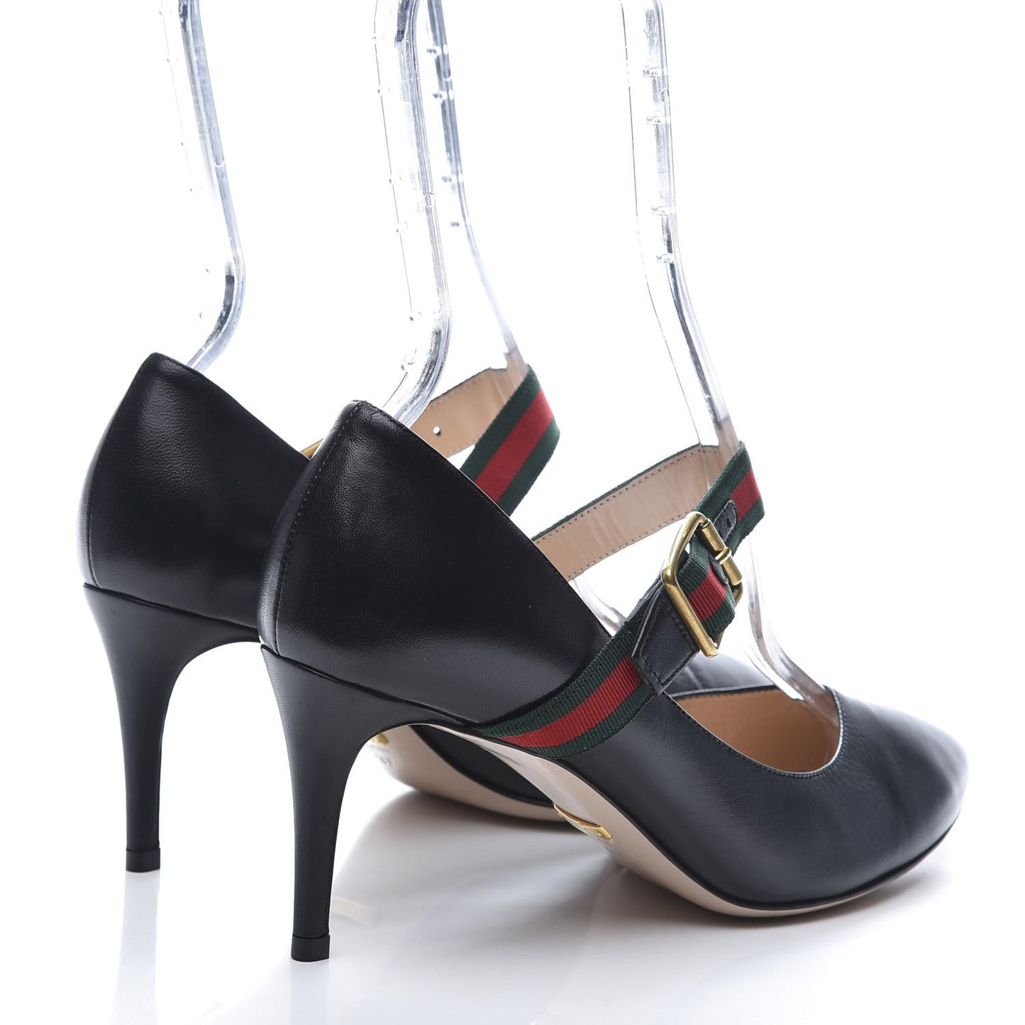Calfskin Sylvie Mid Heel Pumps 37 Black