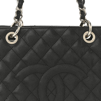 Chanel Caviar Quilted Grand Shopping Tote GST Black 8 of 15