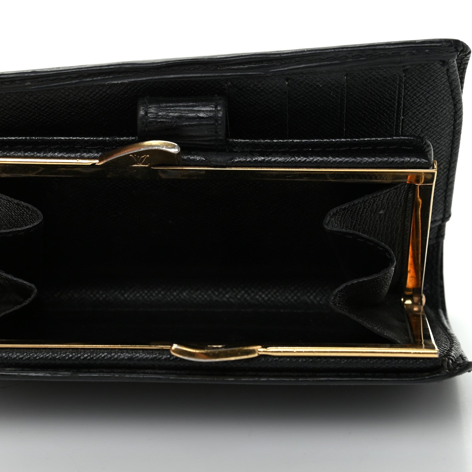 Louis Vuitton Epi French Purse Wallet Black 6 of 8