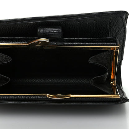 Louis Vuitton Epi French Purse Wallet Black 6 of 8