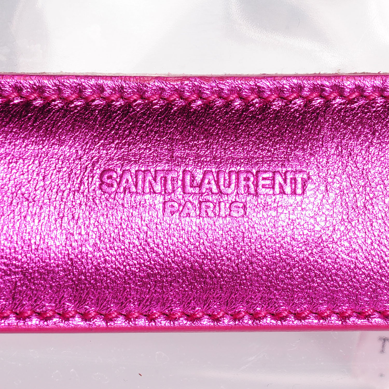 Saint Laurent Vinyl Mini Betty Pink Metal 5 of 8