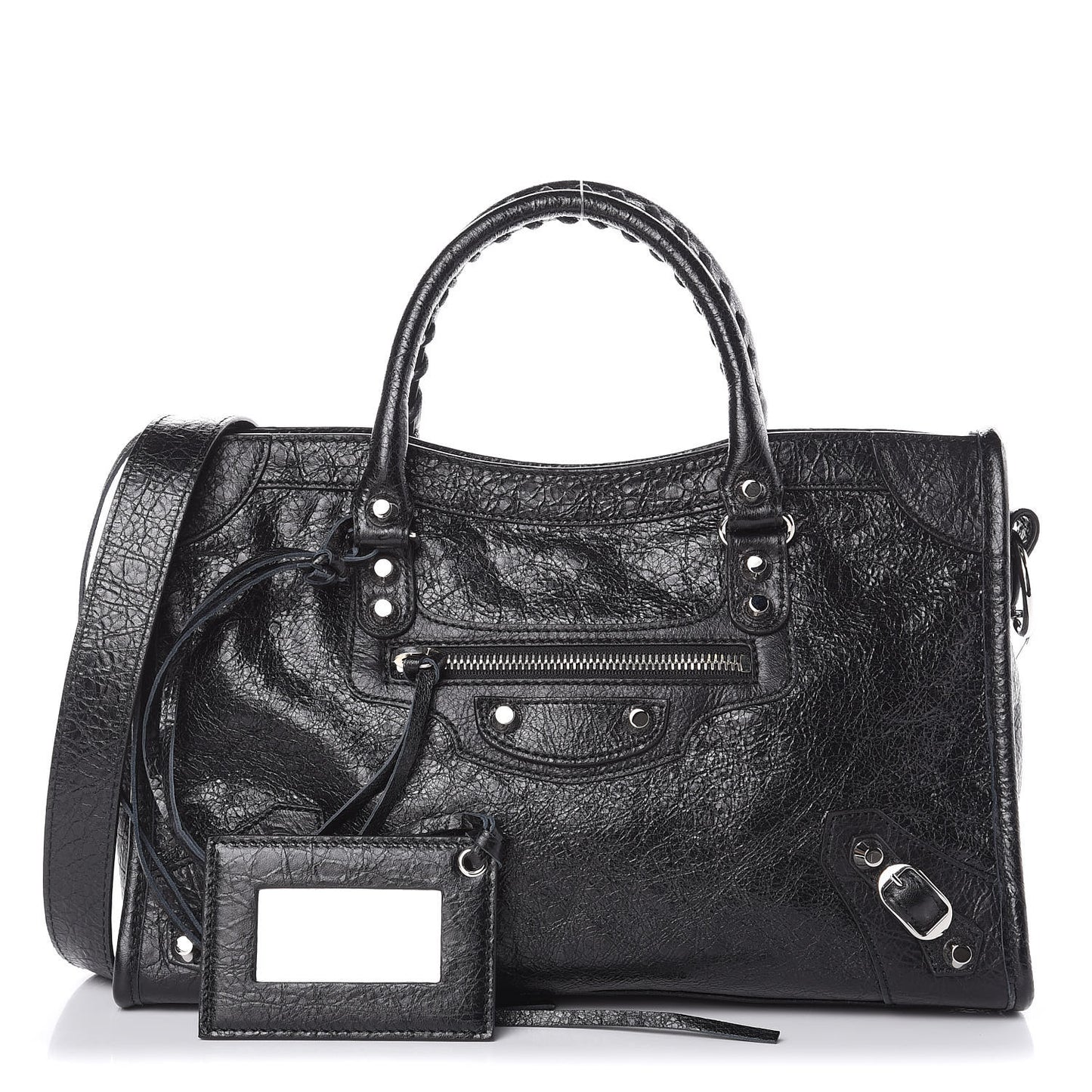 Agneau Classic Silver Hardware S City Black