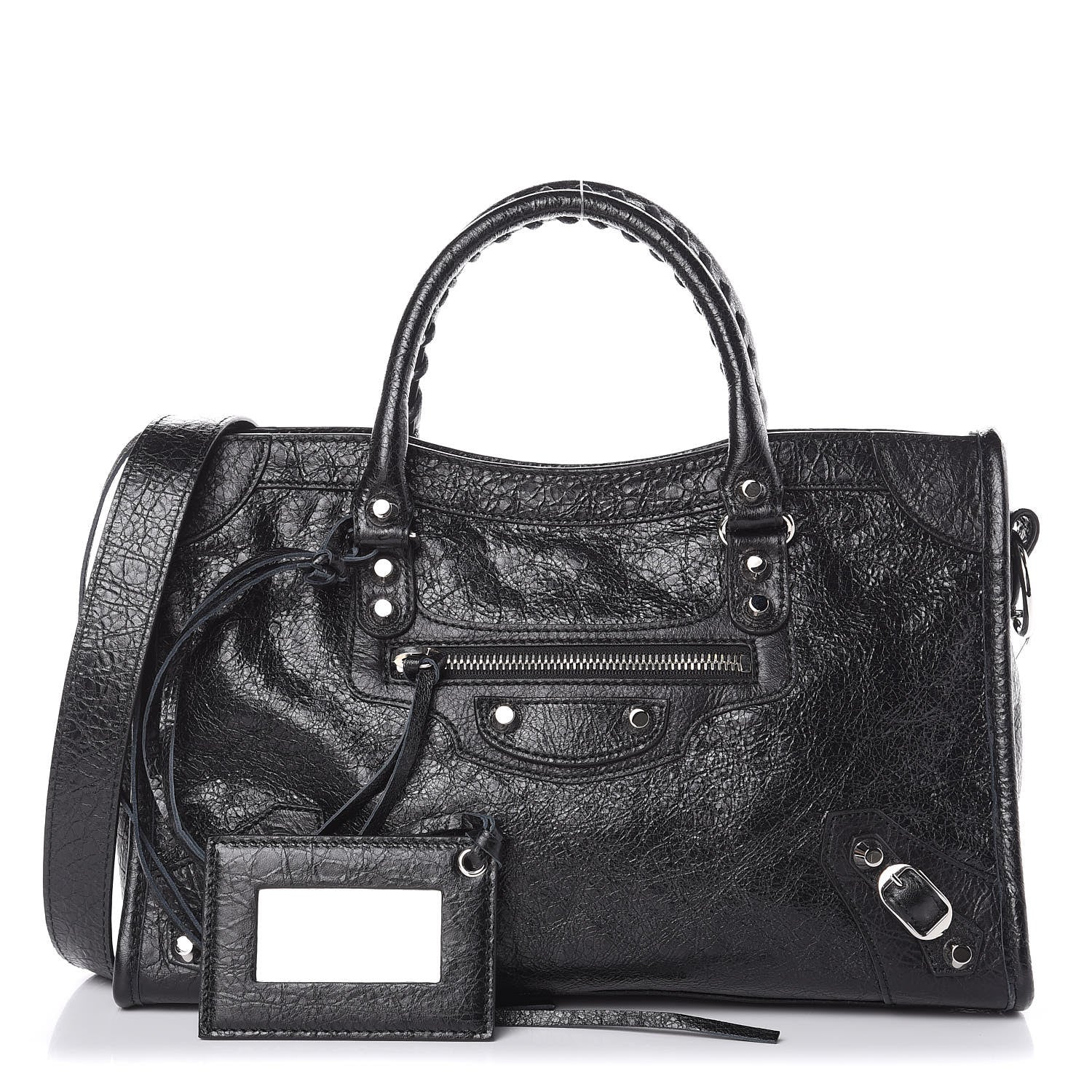Balenciaga Agneau Classic Silver Hardware S City Black 1 of 10