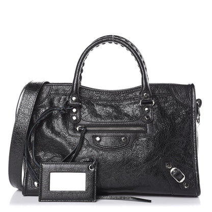 Balenciaga Agneau Classic Silver Hardware S City Black 1 of 10