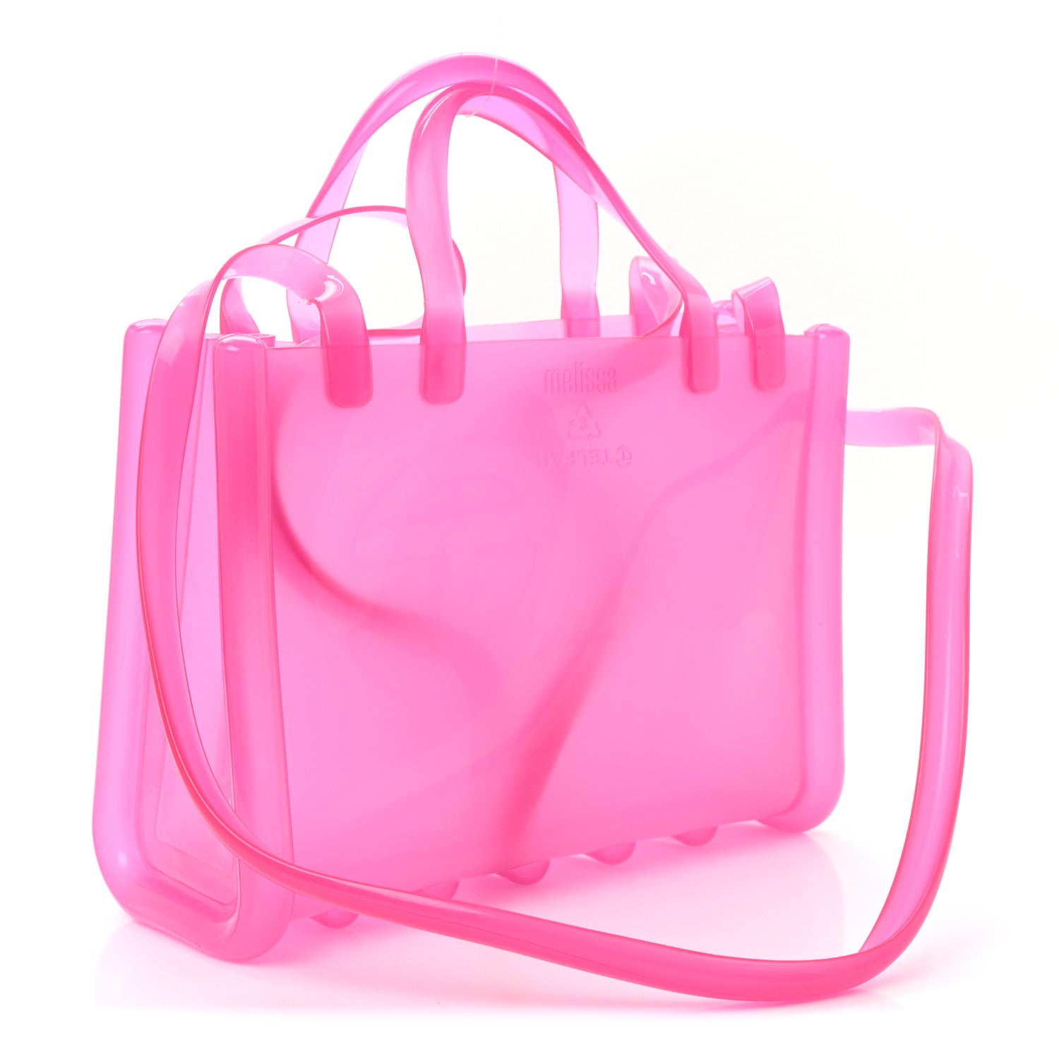 Telfar x MELISSA Jelly Medium Shopping Bag Clear Pink 1815445