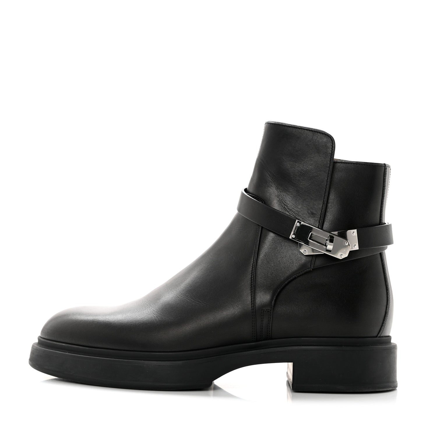 Calfskin Veo Ankle Boots 41.5 Black