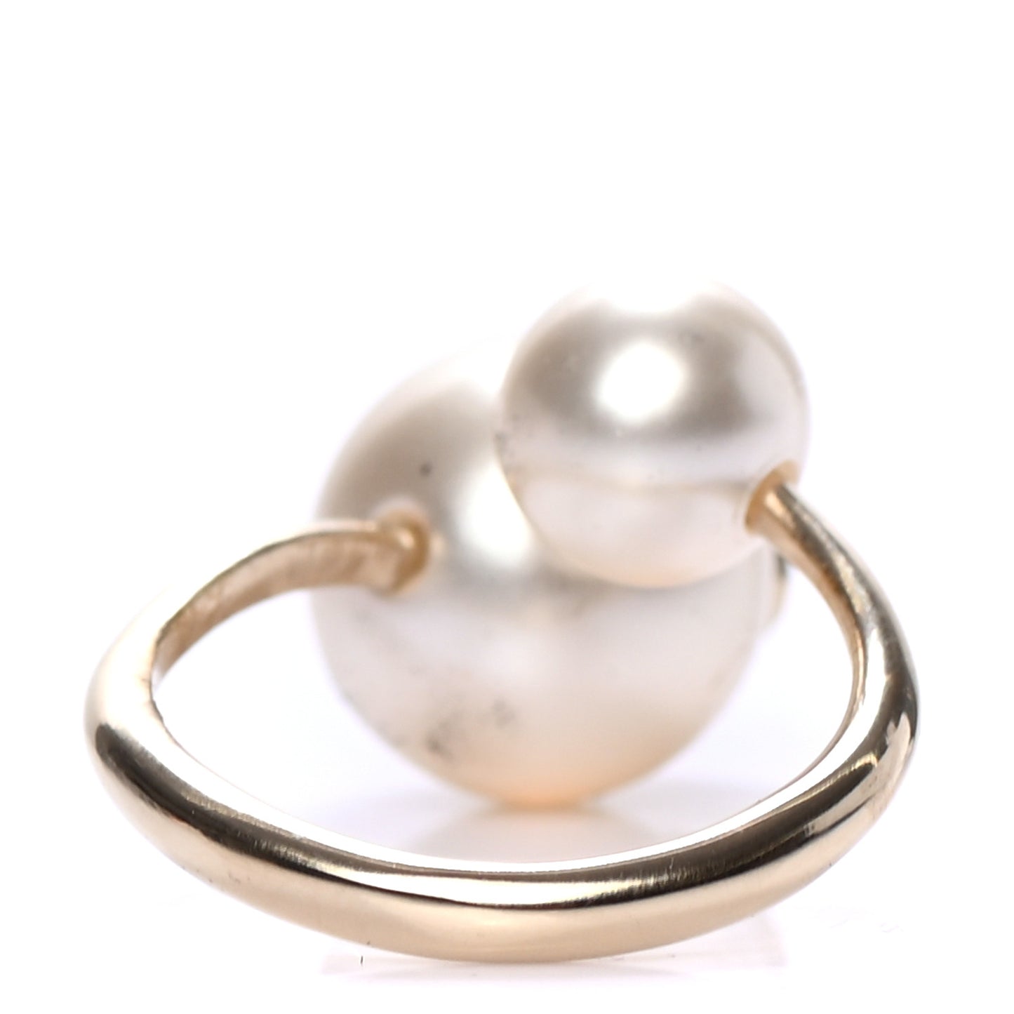Pearl CC Ring 3 Gold Pearly White