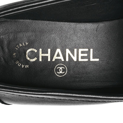 Chanel Lambskin Quilted CC Turnlock Loafers 40 Black 8 of 9