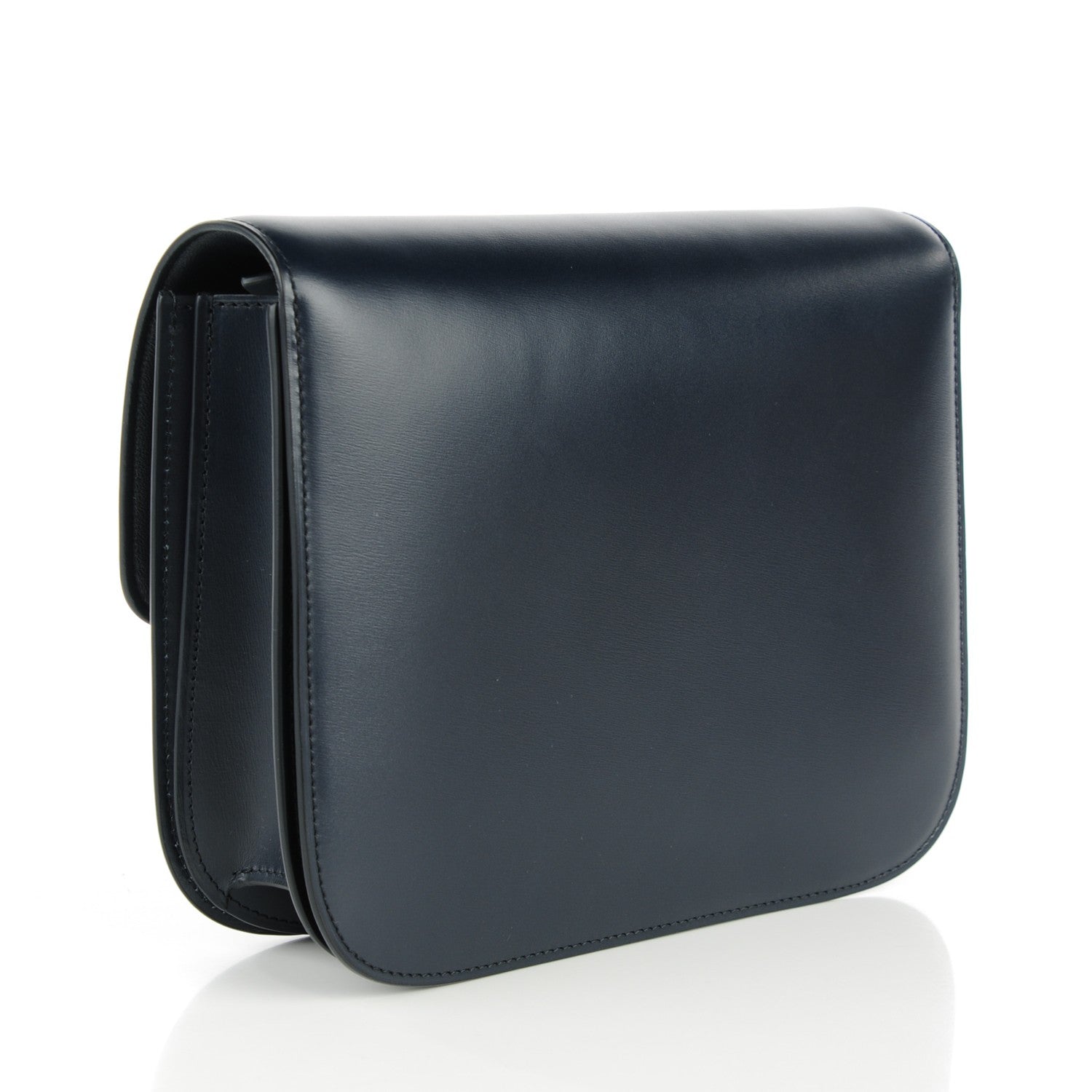 Celine Box Calfskin Medium Classic Box Flap Bag Navy Blue 3 of 7