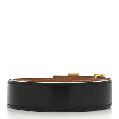 Hermes Box Togo 32mm H Belt 85 Black Gold 2 of 5
