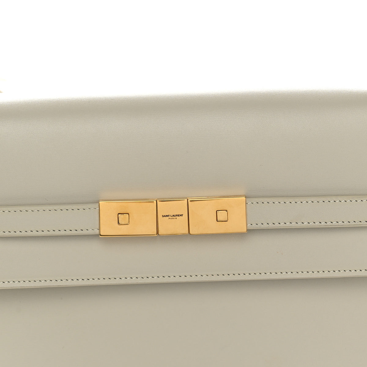 Smooth Calfskin Manhattan Shoulder Bag Crema Soft