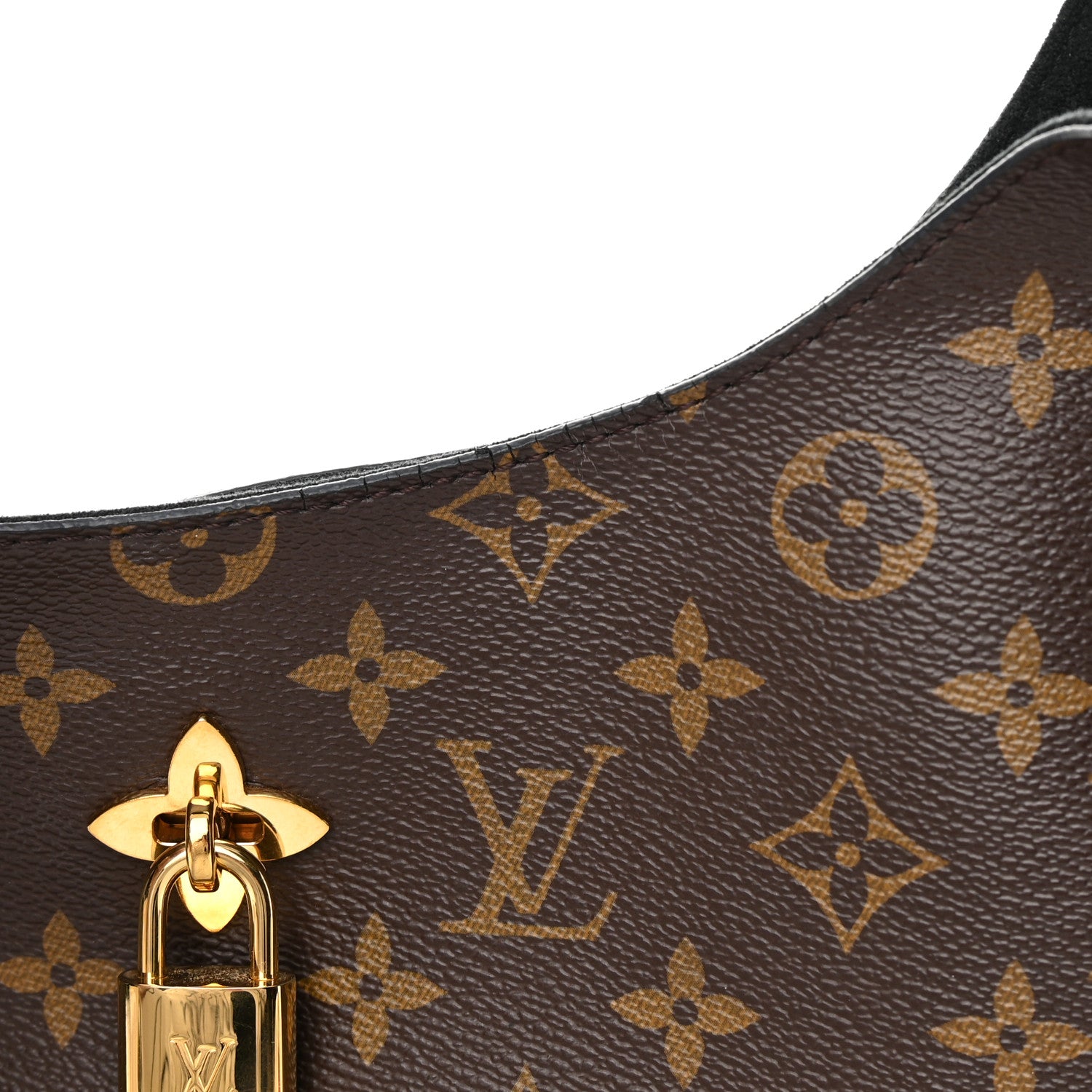 Louis Vuitton Monogram Flower Hobo Black 13 of 15