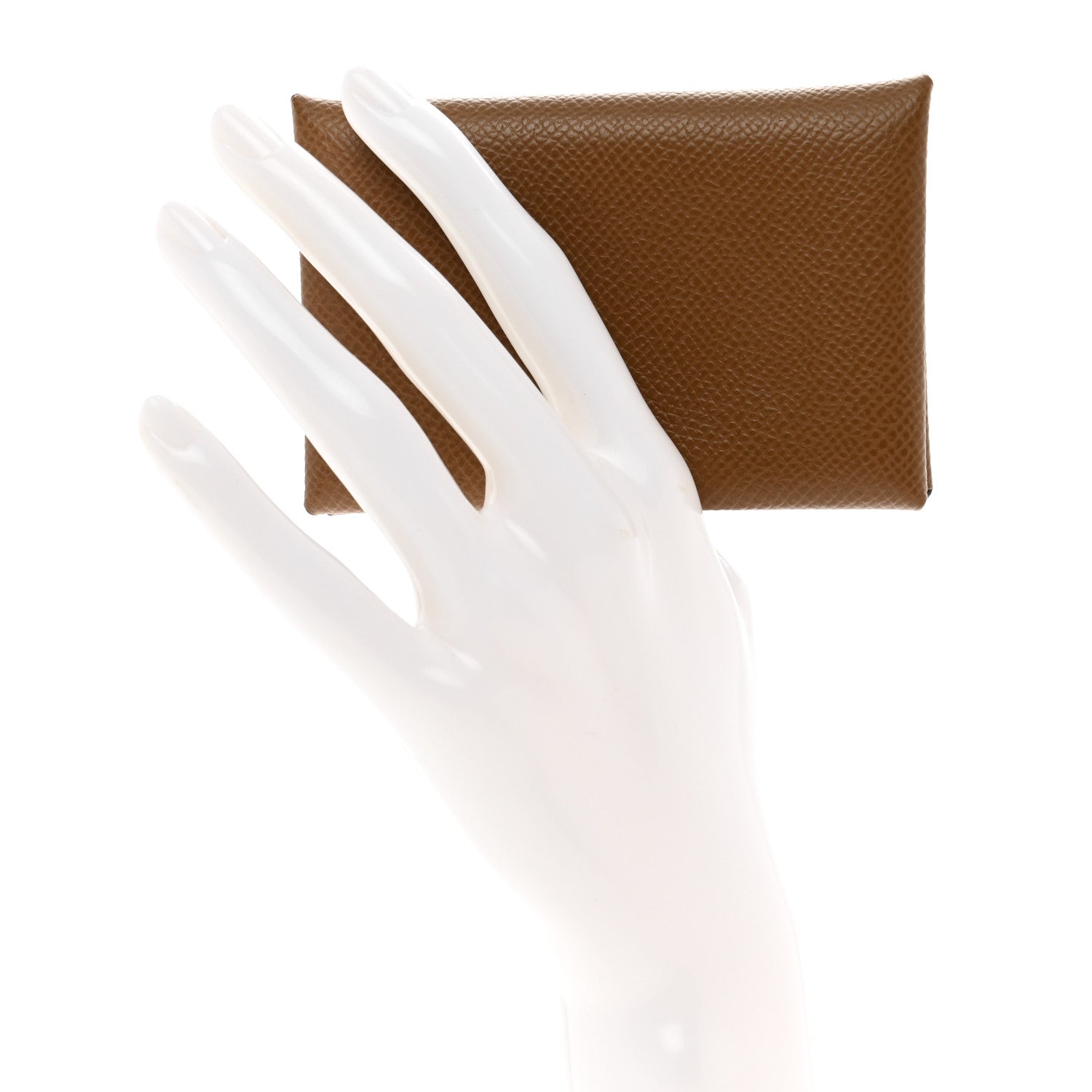Hermes Epsom Verso Calvi Duo Card Case Alezan Biscuit 2 of 7