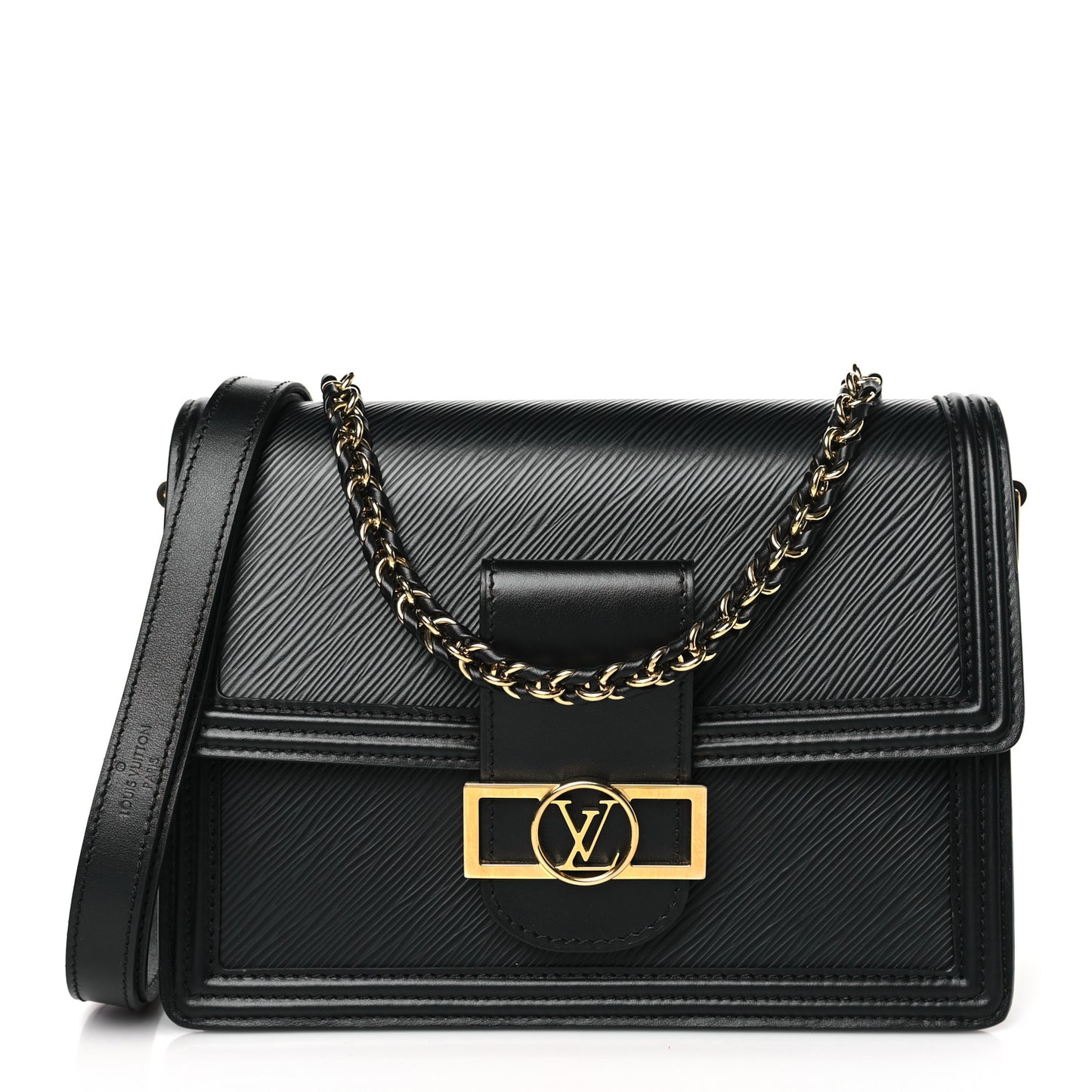 LOUIS VUITTON Epi Dauphine MM Black