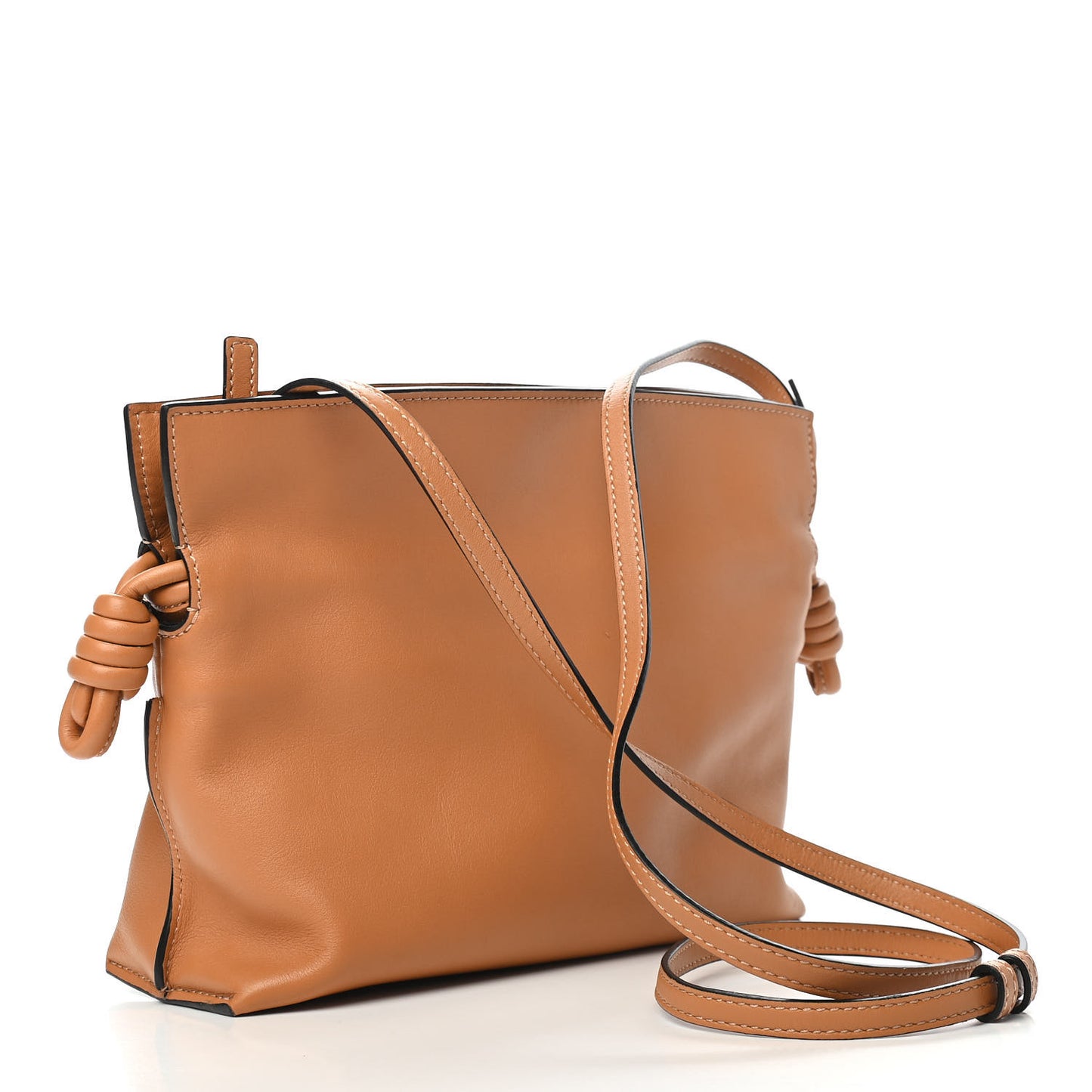 Nappa Mini Flamenco Knot Clutch Warm Desert