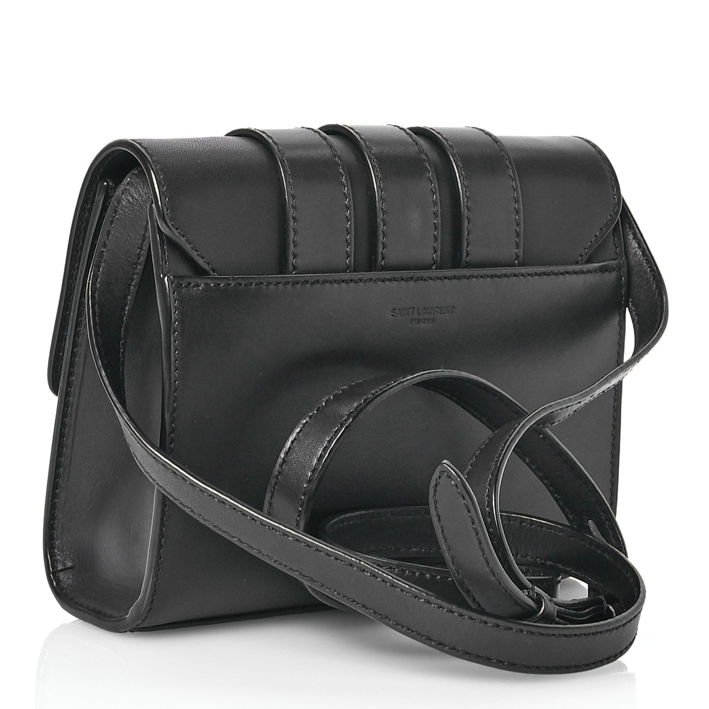 Smooth Calfskin Nico Shoulder Bag Black