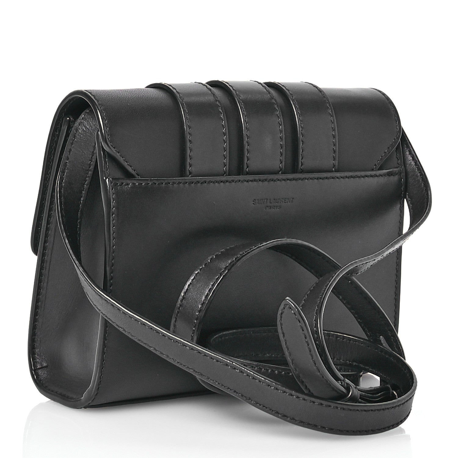Saint Laurent Smooth Calfskin Nico Shoulder Bag Black 3 of 10