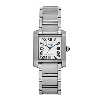 Cartier Stainless Steel 28mm Tank Francaise Automatic Watch 1 of 4