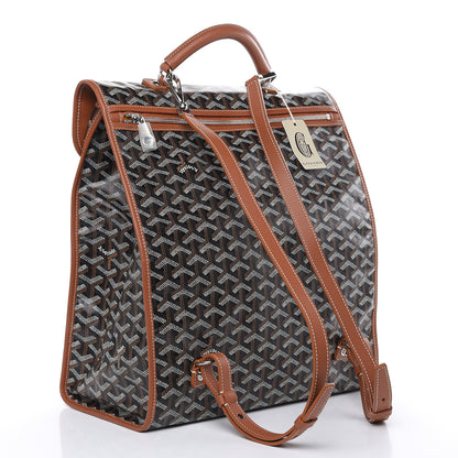 Goyard Goyardine Saint Leger Soft Briefcase Backpack Black Gold 3 of 10