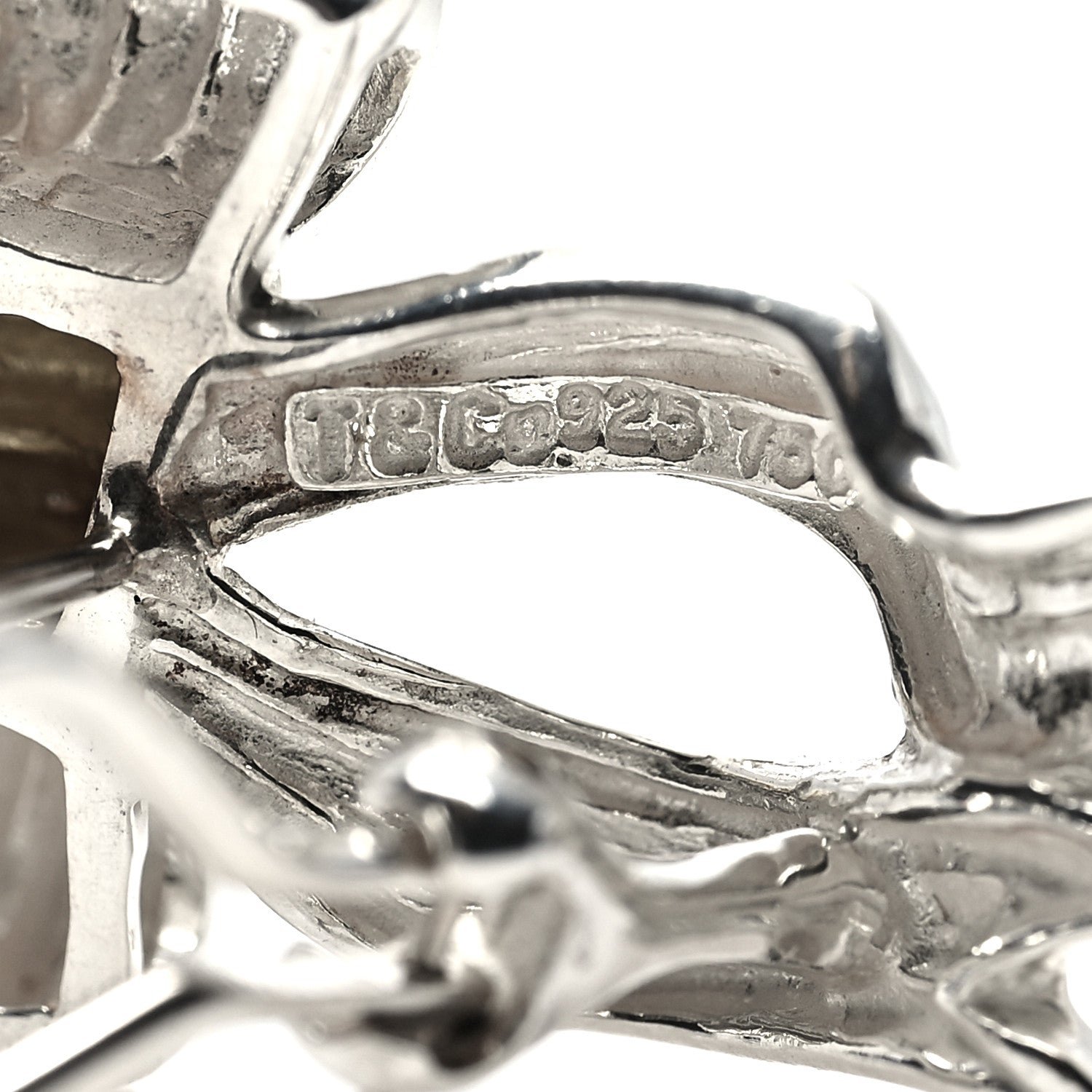 Tiffany Sterling Silver 18K Yellow Gold Bow Earrings 4 of 4