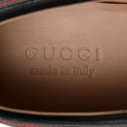Gucci Grained Calfskin Mens Web Falacer Sneakers 7.5 Black 8 of 9