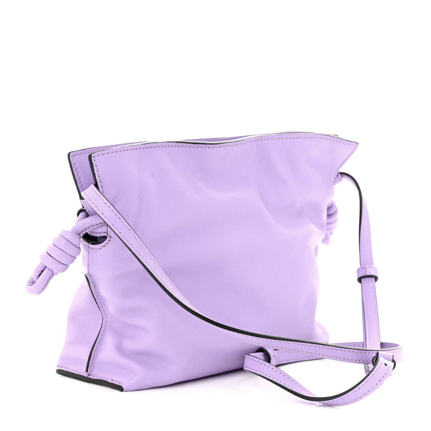 Calfskin Mini Flamenco Knot Bag Light Mauve