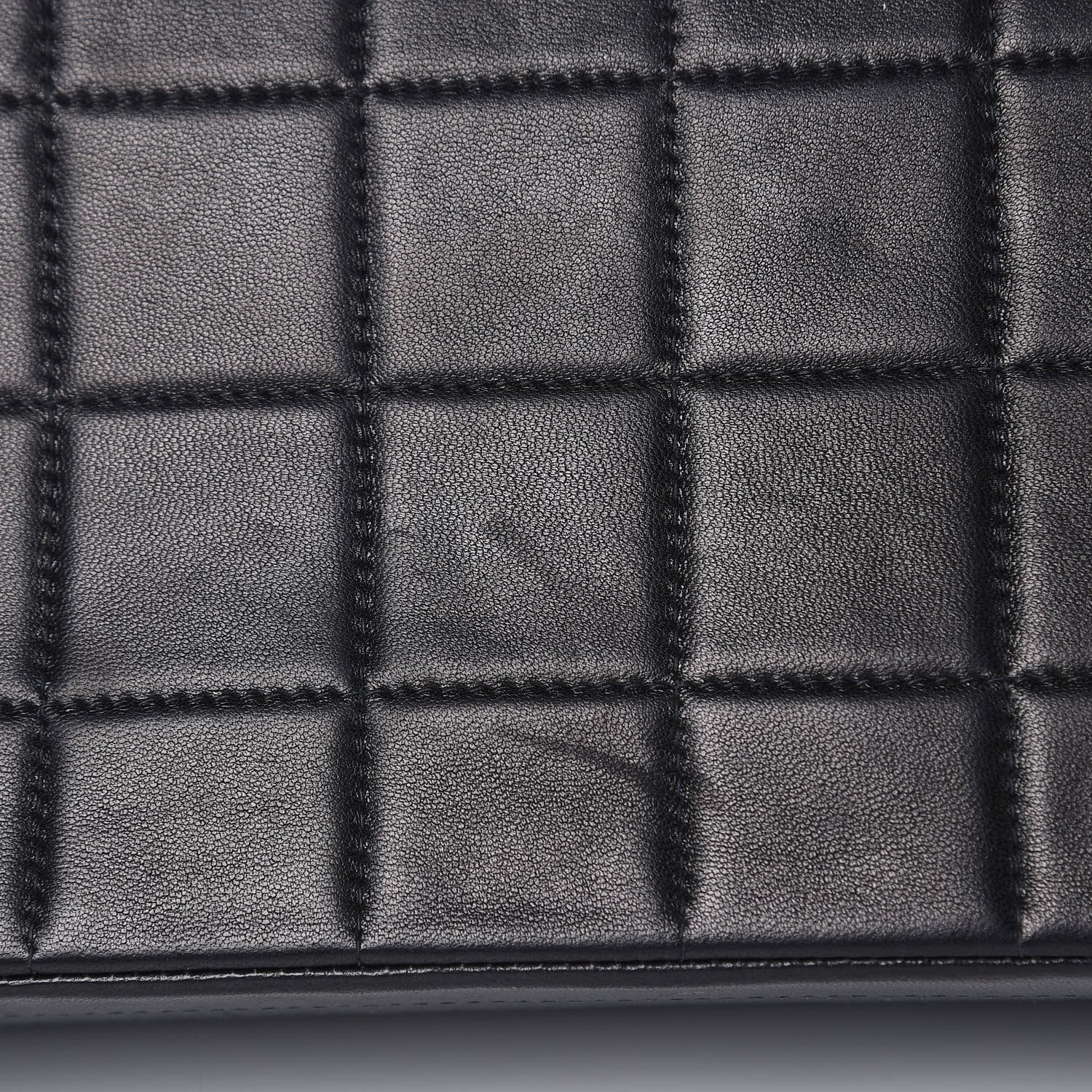 Chanel Lambskin Quilted Crystal Chocolate Bar Charm Flap Black 11 of 16