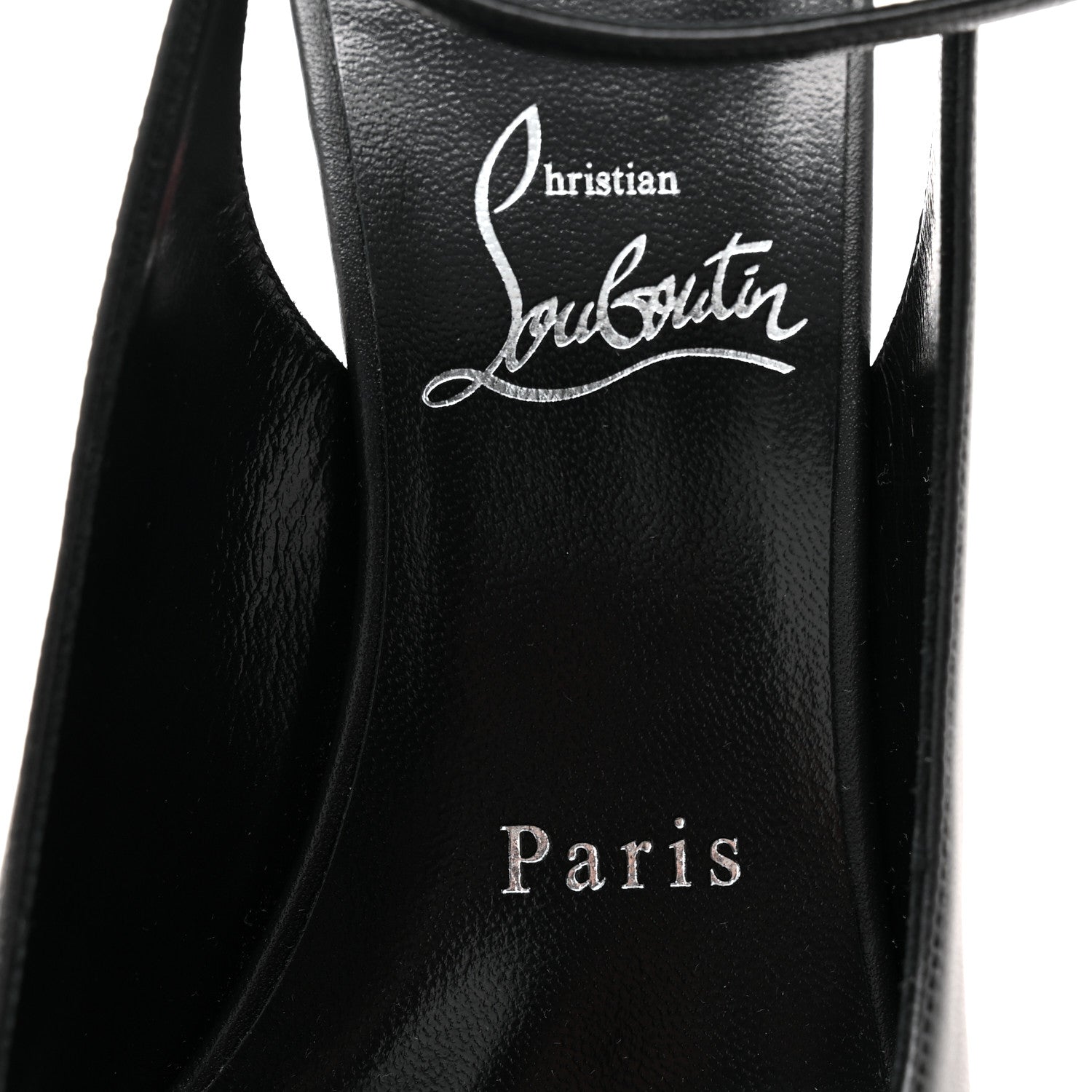Christian Louboutin Veau Velours Condora Strap 100 Pumps 36.5 Galactiqueen 37.5 Black 7 of 8