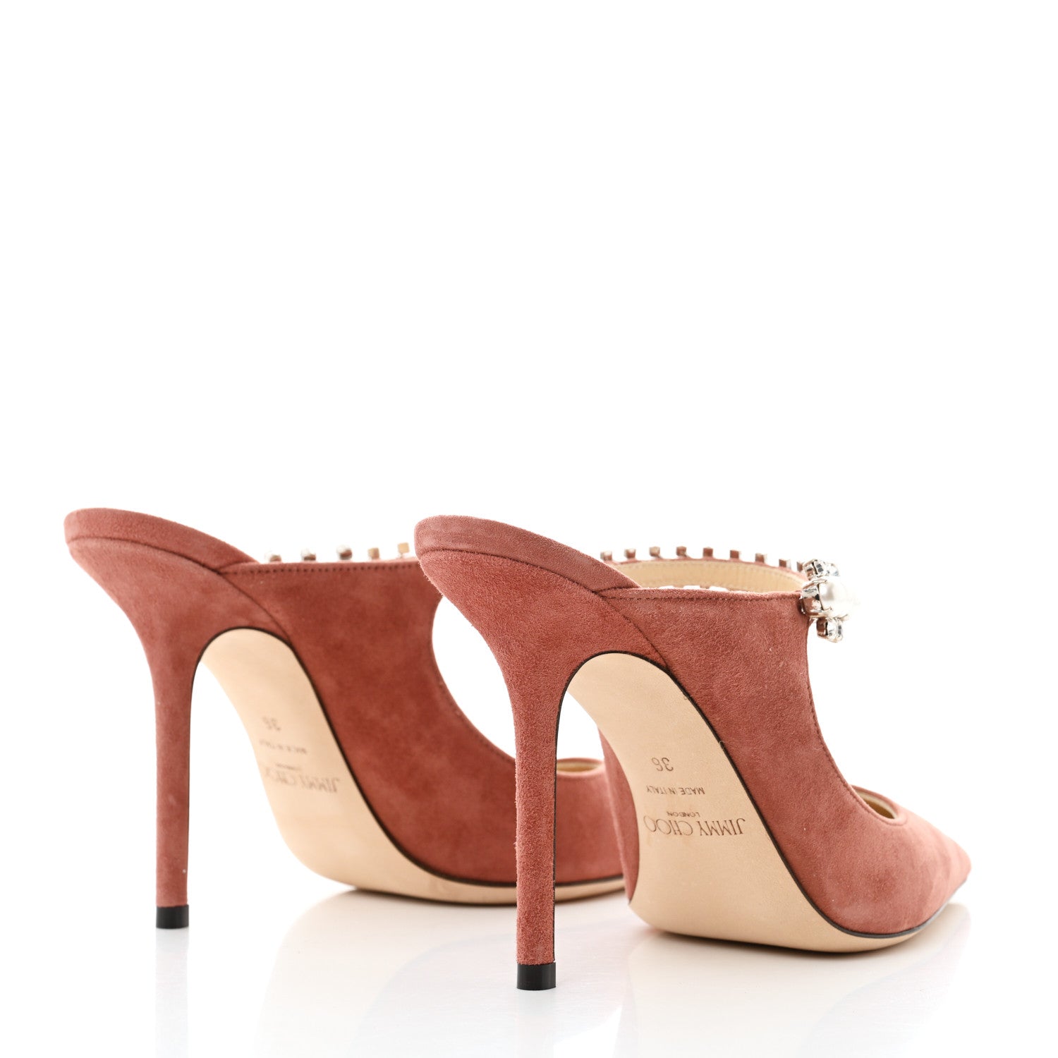 Jimmy Choo Suede Bing 100 Pumps 36 Dark Blush 4 of 7