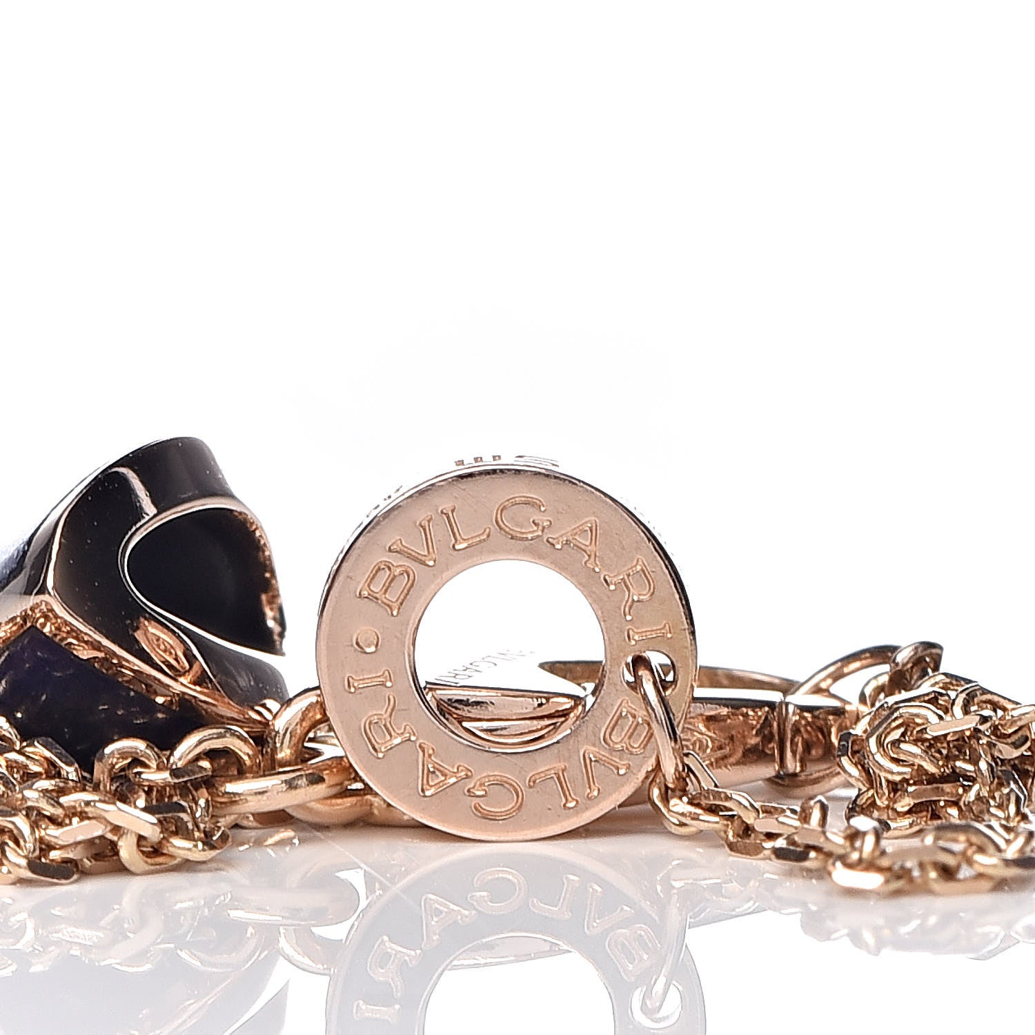 Bulgari 18K Rose Gold Lapis Lazuli Divas' Dream Bracelet 6 of 6