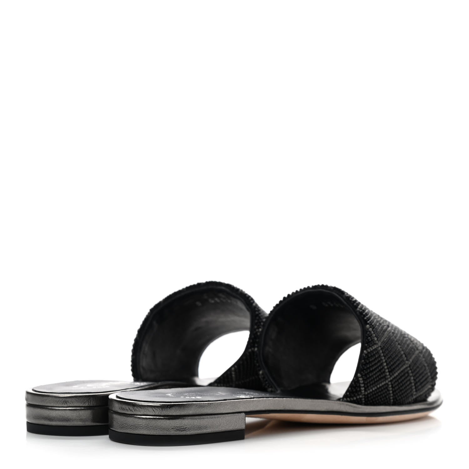 Chanel Pearl Embroidery CC Mules 36 Black 4 of 10