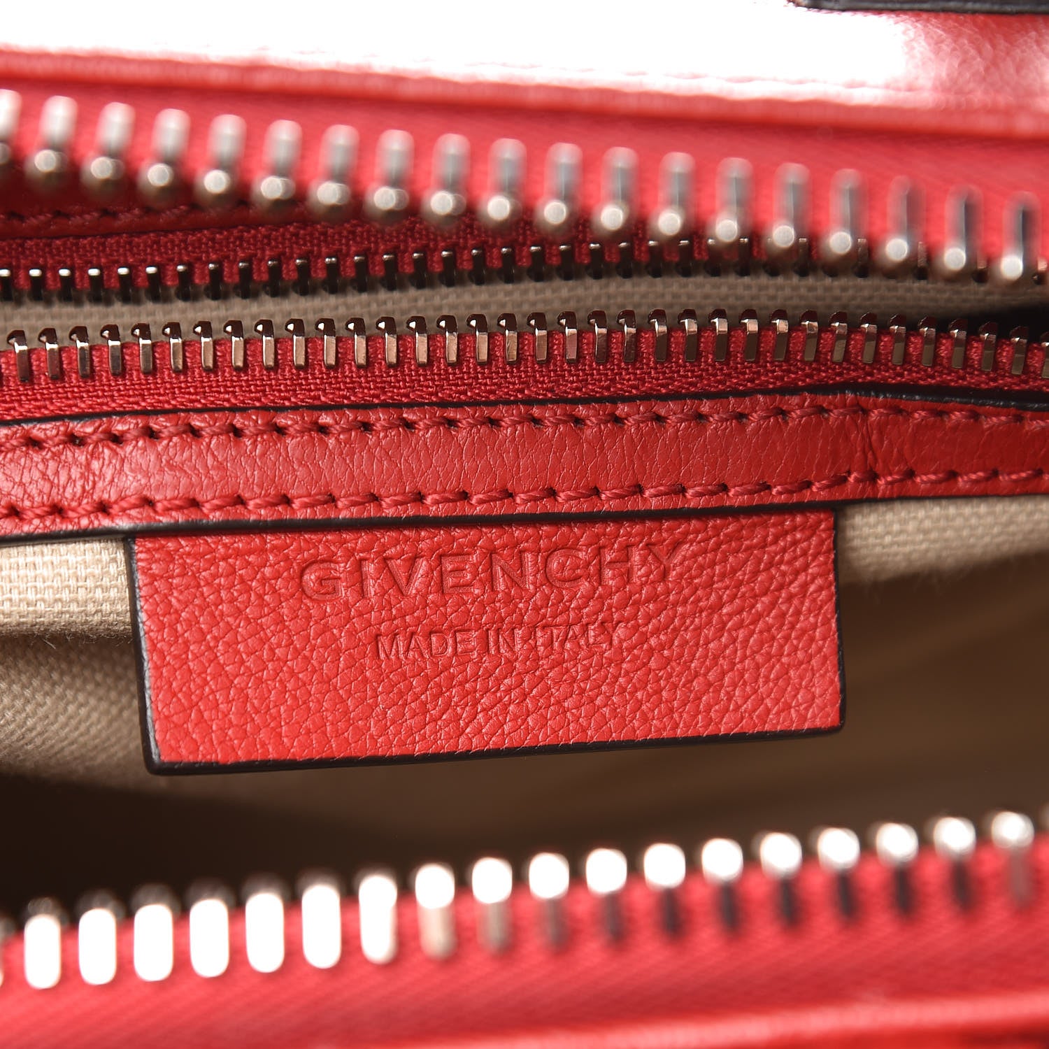 Givenchy Sugar Goatskin Mini Antigona Red 6 of 9