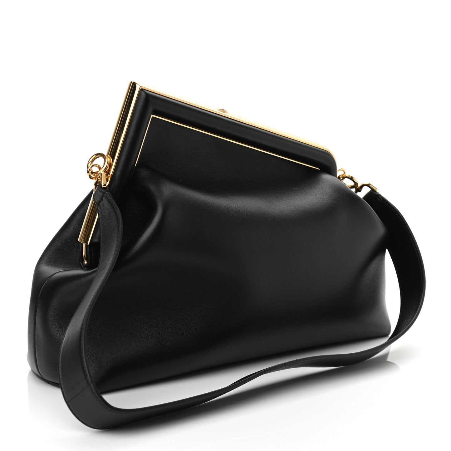 Shiny Nappa Medium Fendi First Black