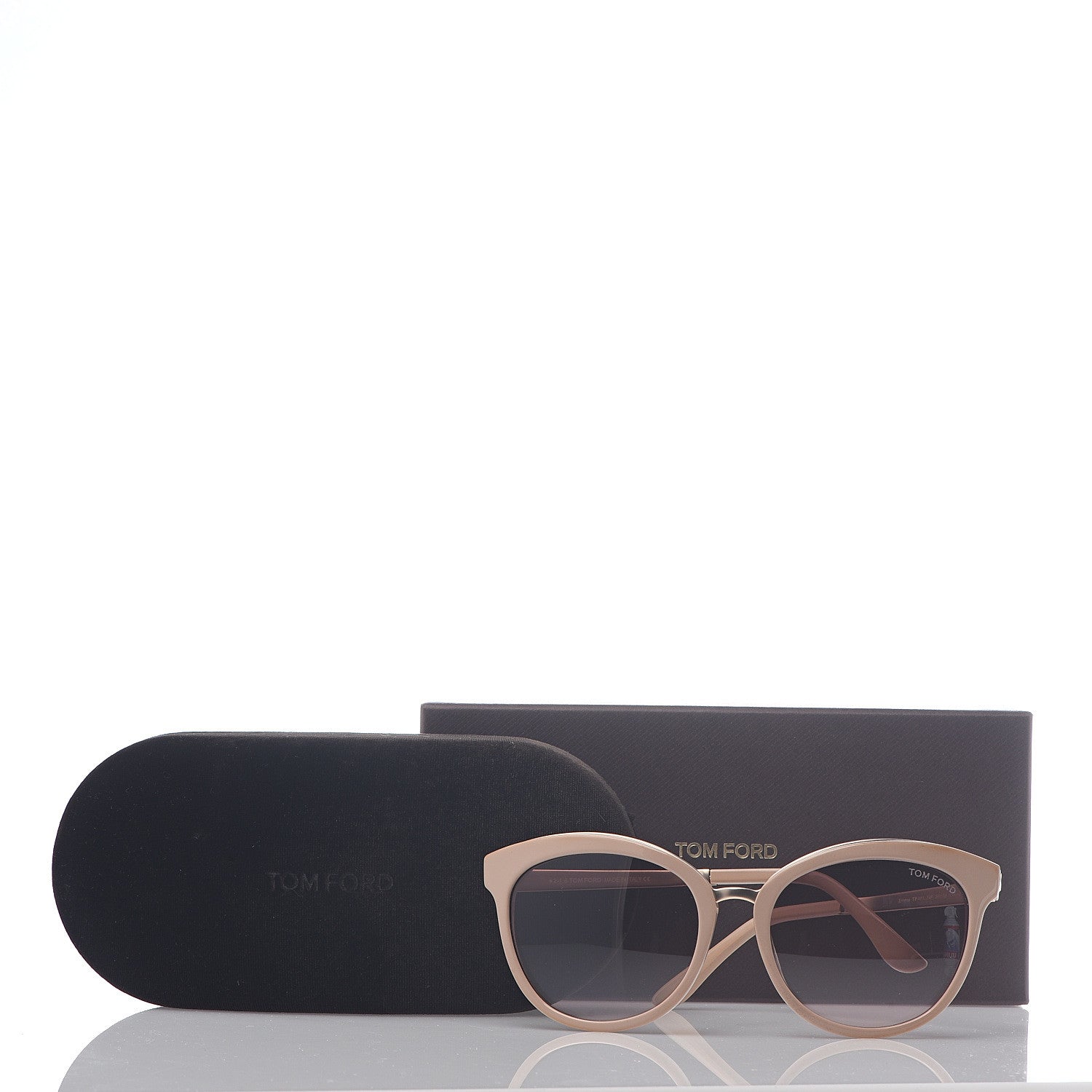 Tom Ford Emma Cat Eye Sunglasses TF461 Beige 7 of 7