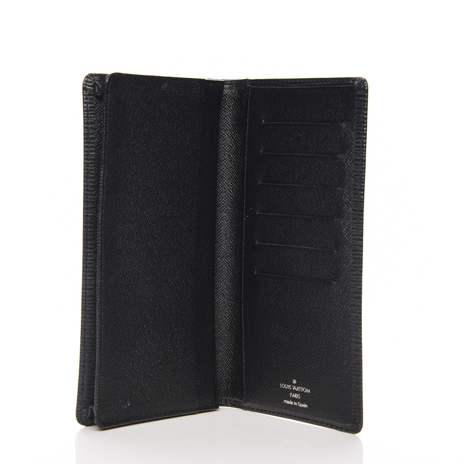 Louis Vuitton Epi Checkbook Organizer Wallet Black 6 of 9
